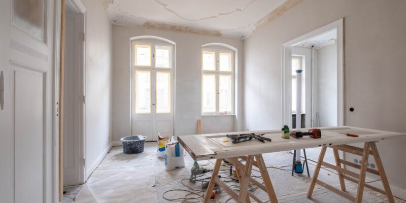 Home,Renovation,,Apartment,Room,During,Refurbishment